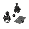 RAM Mount RAP-401U Montageoplossing, s Tough-Claw Retaining Clip - productafbeelding