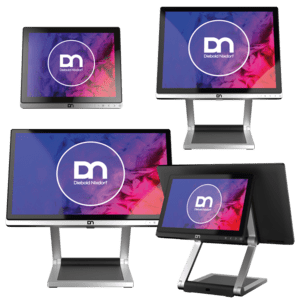 Diebold Nixdorf CRBAS-D1150-BPCT Klantendisplay, D1150, 38.1 cm (15''), Projected Capacitive, USB, USB-C, zwart - productafbeelding