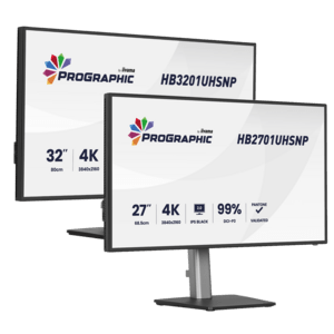 Iiyama HB3201UHSNP-B1 Monitor, ProGraphic HB3201UHSNP-B1, 80cm (31,5''), 4K, USB, USB-C, Ethernet, kabel (USB) - productafbeelding