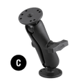 RAM Mount RAM-VB-110V-2U Montageoplossing, s Swivel Arm with Vertical Tube Base - productafbeelding