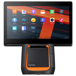 SUNMI P01220048 POS-systeem, T2s, 39.6 cm (15.6''), Android, zwart, oranje - productafbeelding