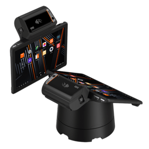 SUNMI P06090001 POS-systeem, V3 Mix, non-GMS, SS1104, Fiscal, EU, 25,7cm (10,1''), GPS, Scanner (2D), front camera, BT (BLE), WLAN, 4G, Android, zwar - productafbeelding