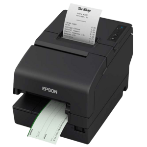 Epson C31CL25132 POS-printer, TM-H6000VI, cutter, MICR, USB, RS232, Ethernet, OPOS, ePOS, zwart - productafbeelding