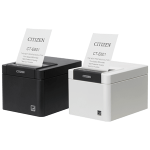 Citizen CTE601XAEBX POS-printer, CT-E601, 8 dots/mm (203 dpi), cutter, USB, USB Host, Lightning, zwart - productafbeelding