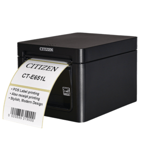 Citizen CTE651XNEBXL Labelprinter, CT-E651L, 8 dots/mm (203 dpi), cutter, USB, zwart - productafbeelding