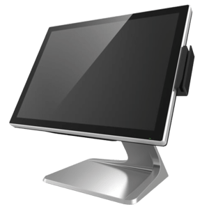 Colormetrics 10D6630AGB POS-systeem, P5100, 38.1 cm (15''), Projected Capacitive, USB, USB-C, poweredUSB, RS232, Ethernet, Intel Core i3, fanless, SSD, zwart - productafbeelding