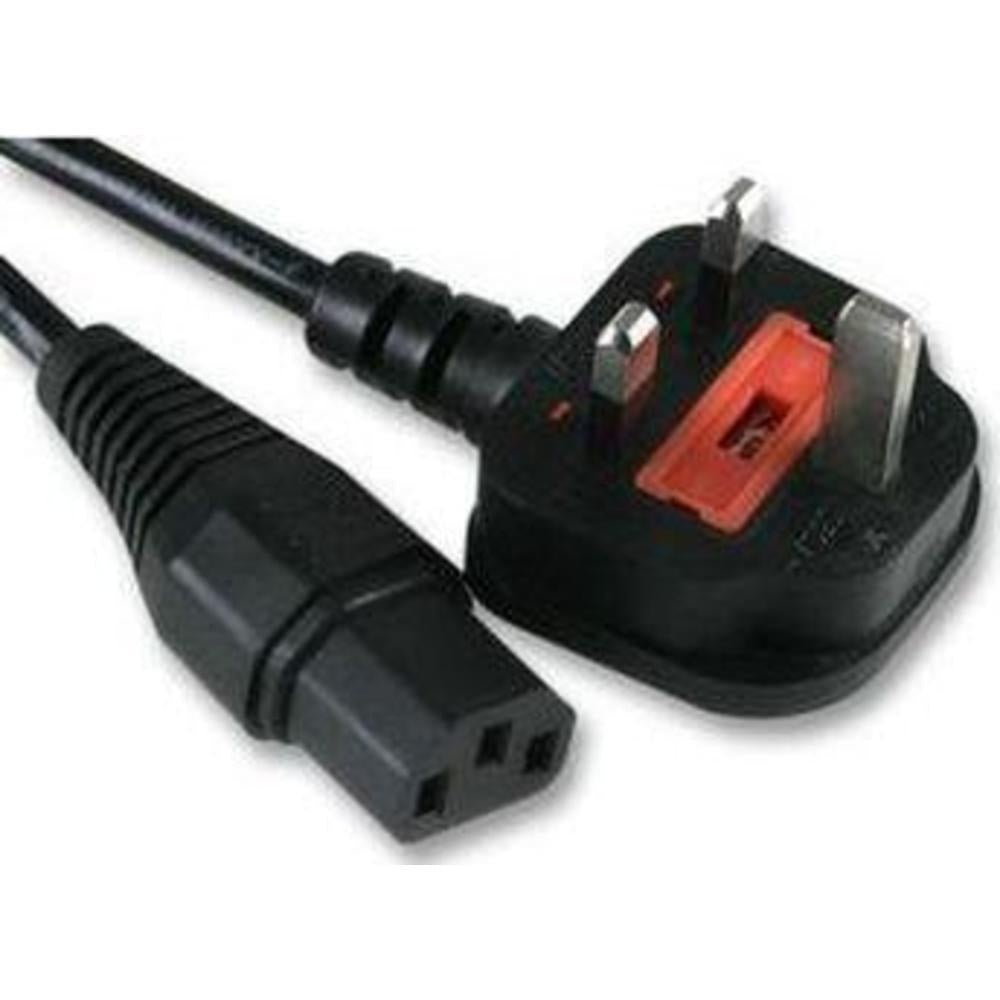 Zebra power cord, C13, UK