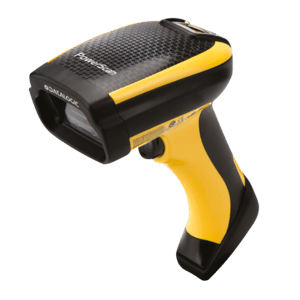 Datalogic PM9100-DK433RB Barcodescanner, PM9100, 1D, multi-IF, disp., RB, zwart, geel - productafbeelding
