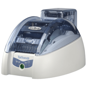 Evolis TTR201BBH-M Kaarttechnologie, Tattoo2 RW, eenzijdig, 12 dots/mm (300 dpi), USB, Ethernet, MSR - productafbeelding