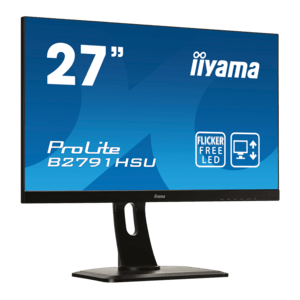 Iiyama XUB2797UHSNP-B1 Monitor, ProLite XUB2797UHSNP-B1, USB-C Dock, 68,6cm (27''), 4K, USB, USB-C, Ethernet, kabel (USB), zwart - productafbeelding
