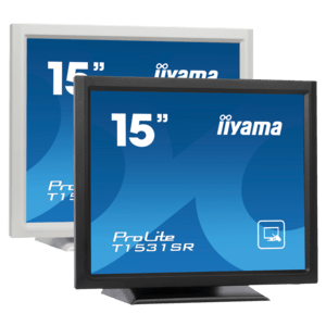 Iiyama T1532MSC-B1S Touchscreen, ProLite T1532MSC-B1S, 38.1 cm (15''), Projected Capacitive, kabel (USB), zwart - productafbeelding