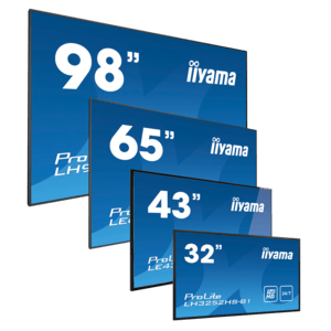 Iiyama LH3260HS-B1AG Monitor, ProLite LH3260HS-B1AG, 80cm (31,5''), Full HD, USB, RS232, Ethernet, WLAN, Android, kabel (RS232), zwart - productafbeelding