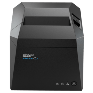 Star Micronics Europ 39473890 POS-printer, Star TSP143IV X4, CloudPRNT, 8 dots/mm (203 dpi), cutter, USB, USB-C, BT, Ethernet, WLAN, grijs - productafbeelding