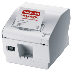 Star Micronics Europ 39442511 POS-printer, Star TSP743UII-24, USB, 8 dots/mm (203 dpi), cutter, donkergrijs - productafbeelding